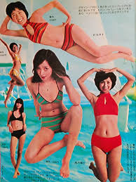 昭和レインボー - 1974（昭和49）年、水着グラビアの #ミミ萩原（ミミ ...