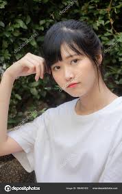 Asia Thai Japanese Teen Teen White Shirt Beautiful Girl Happy ...